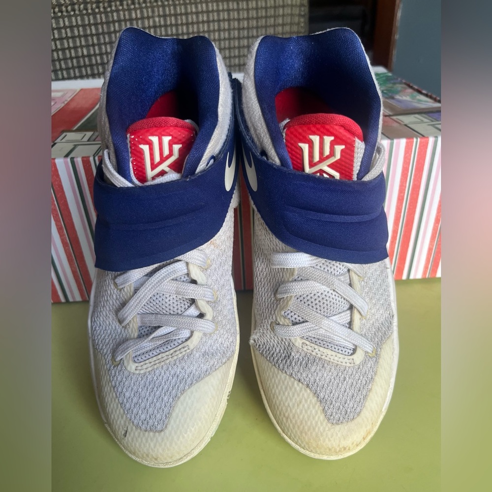 Nike Kyrie 2 GS USA Red White Blue 826673–164￼￼ Tribute Shoes Size 4.5Y